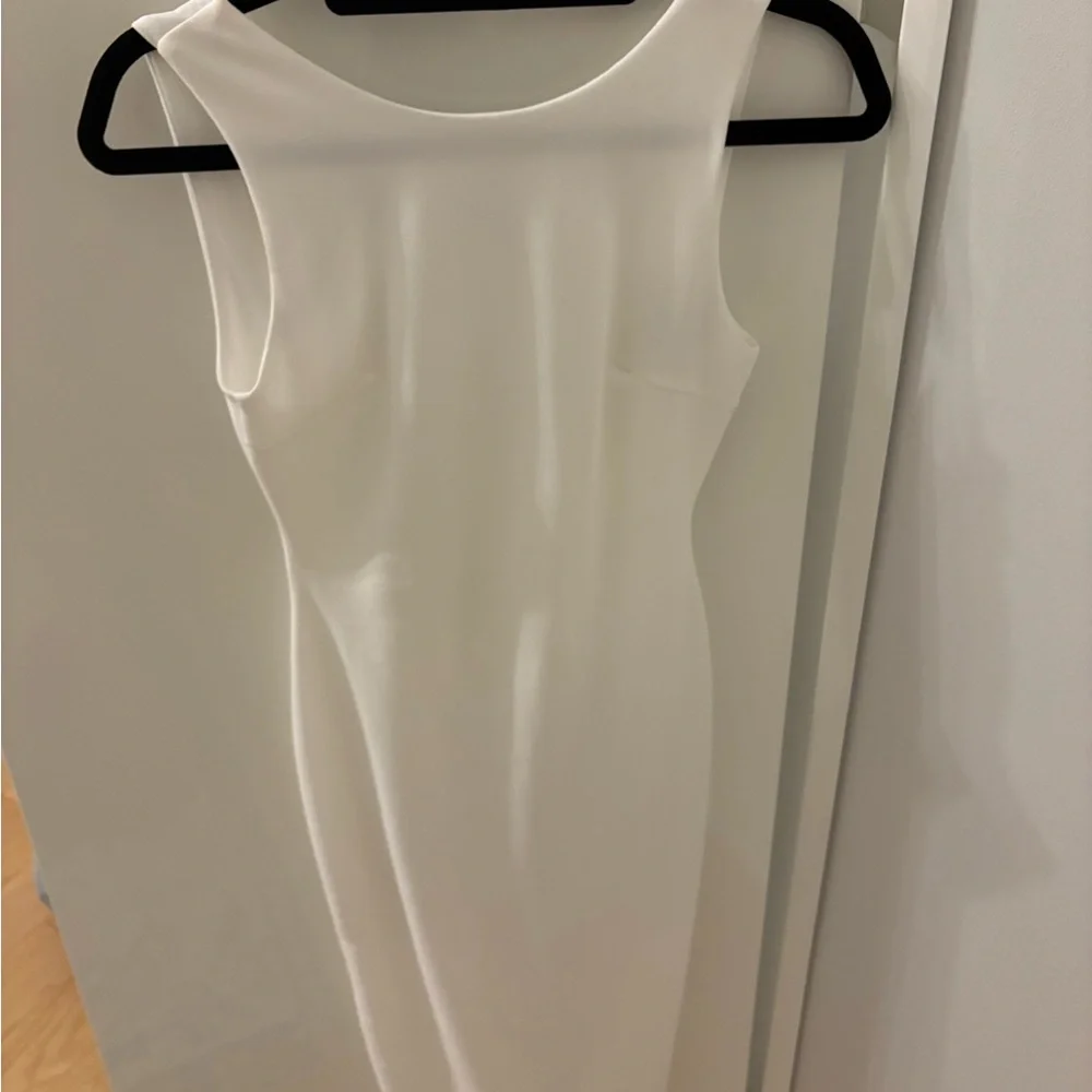 Lulu's White Open Back Dress - Picture 2 of 3